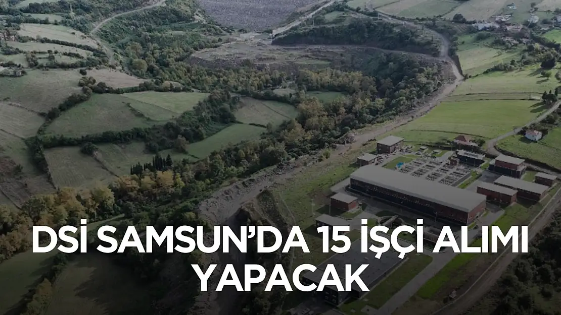 DSİ Samsun'da 15 işçi alımı yapacak