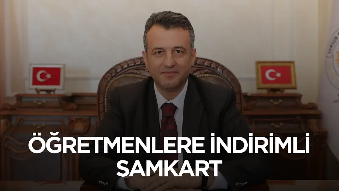 Halit Doğan açıkladı! Öğretmenler indirimli Samkart'tan faydalanacak